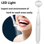ffresiss Dental Mirror with Light,Teeth Inspection LED Anti-Fog Mouth Mirror,Dentist Oral Care Tool