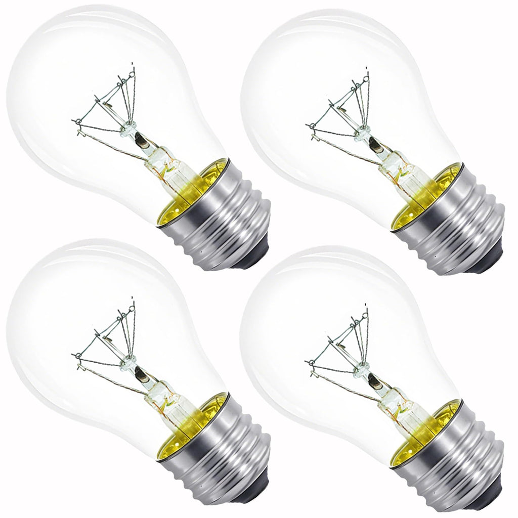 Lava Lamp Bulb 40W 4 Pack E26 Medium Base A15 Appliance Oven Light Bulb