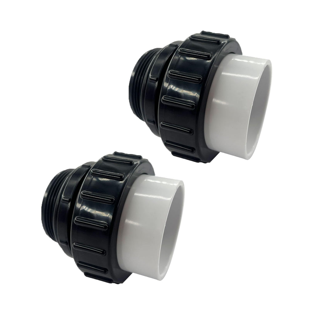 HJSIUTV 21063-200-000 2" MIP x 2" PVC Hi Temp Union Compatible with Pentair Whisperflo and Intelliflo Swimming Pool and Spa Pumps High Temperature Unions (2 pack)