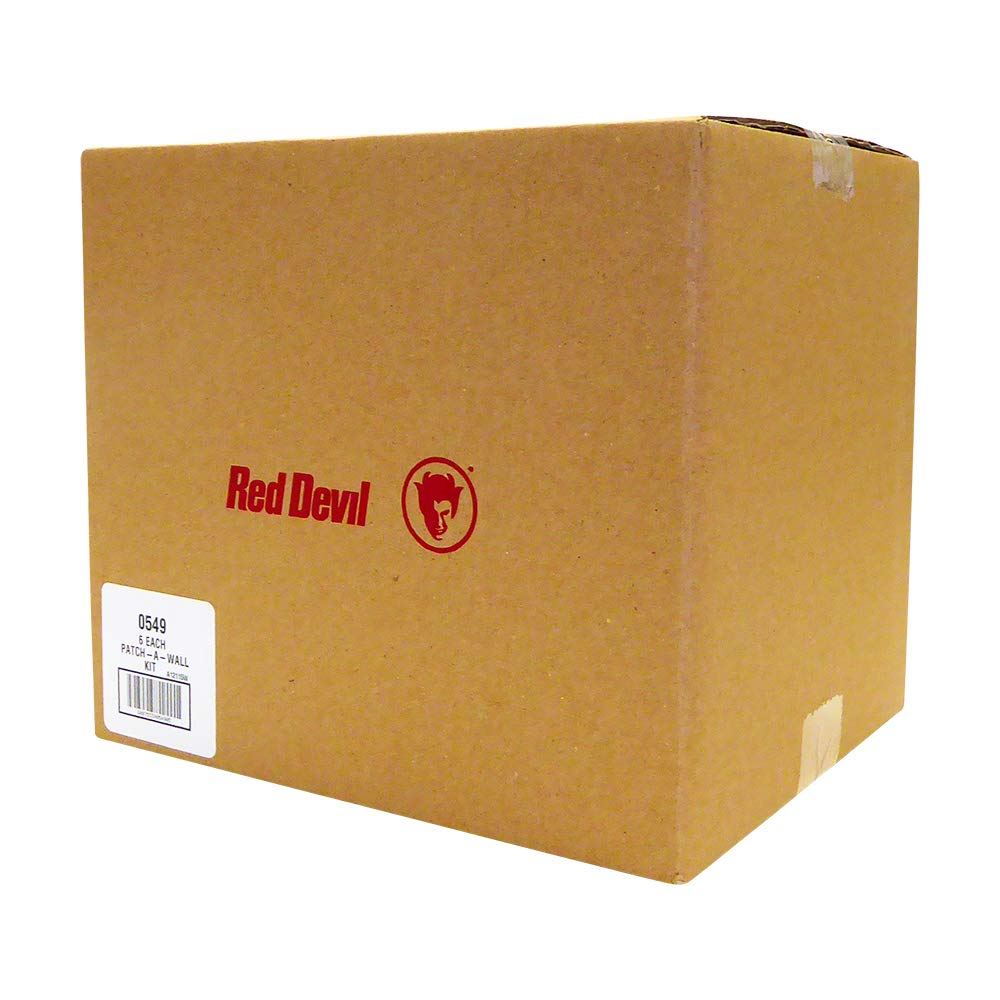 Red Devil 0549 ONETIME Lightweight Spackling Patch-A-Wall Kit, 1/2 Pint, Made in USA