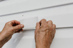 Mendyl Vinyl and Stucco Siding Repair Kit - Cover Any Cracks Holes or Blemishes - White Durable Self-Adhesive Paintable Vinyl Siding Patch Cut to Fit and Cover Any Cracks - 2 Patches (10)