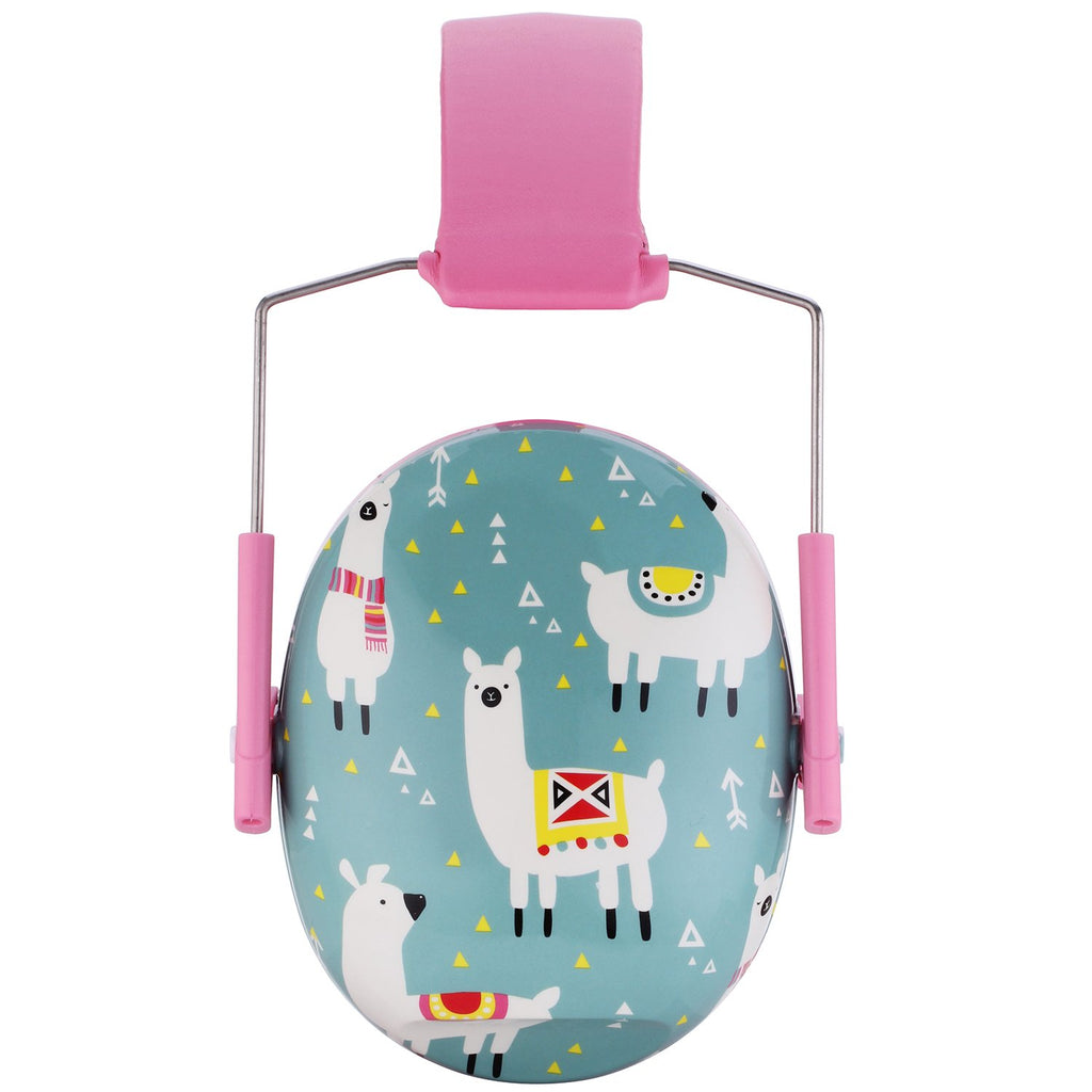 Snug Kids Earmuffs – Noise Reduction for Toddlers & Children – Adjustable, Lightweight, Foldable, Soft & Comfortable - Llamas