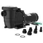 Garvee 1.5 HP Swimming Pool Pump 1100W 110-120V Single Voltage Pumps with Strainer Basket for Above-ground and In-ground, 6000 GPH Max. Flow