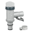 Nefemo Pool Hose Adapter for Above Ground Swimming Pool, Pool Replacement Parts with Plunger Valve and Pool Pipe Holder Pool Pump Parts (2 pcs)