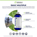 Mineralife Liquid Daily Multiple Supplement | Whole Food Nutrition - Wild Cherries, Honey, Aloe Vera, Seaweed | Multi-Mineral | for the Whole Family | Cherry Flavor