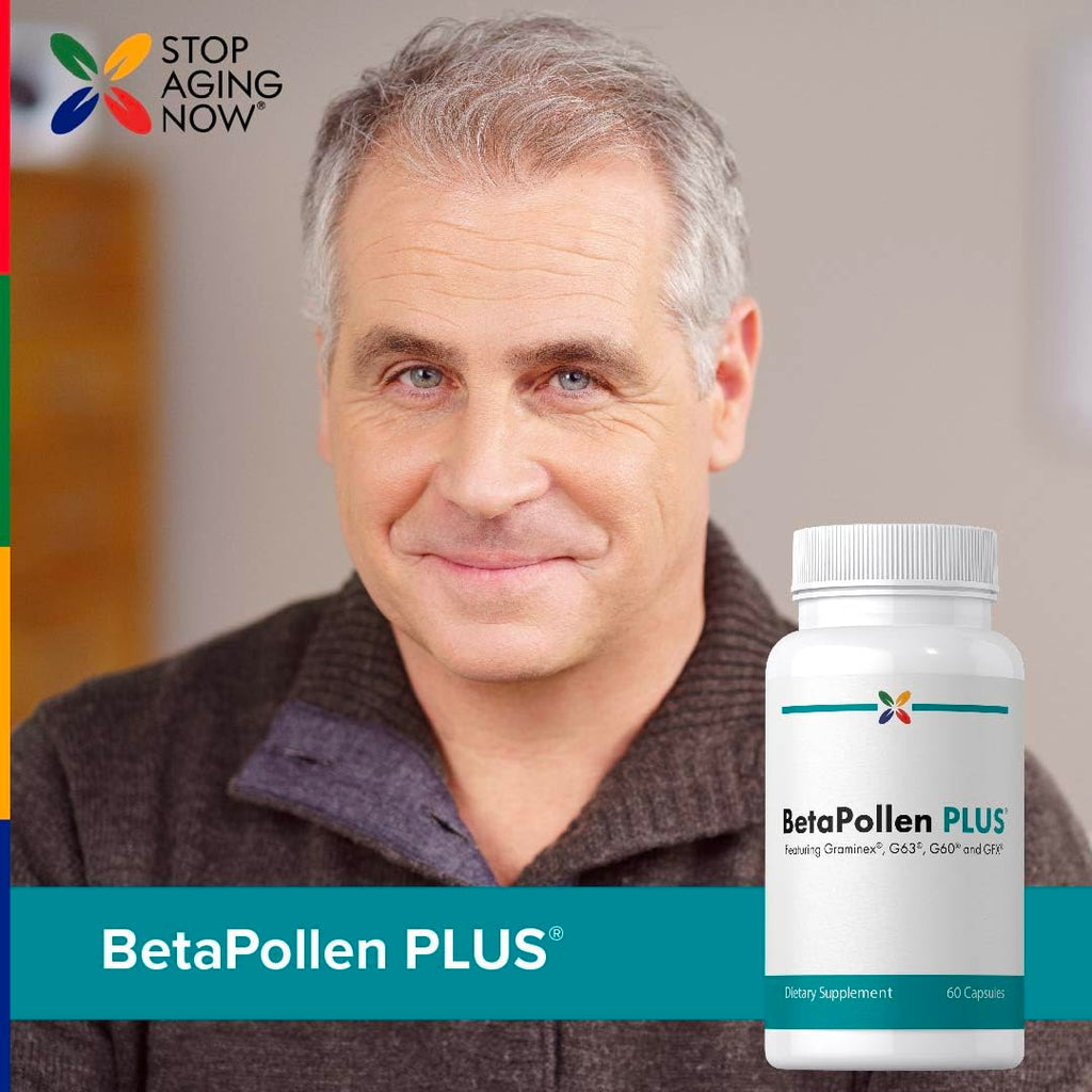 Stop Aging Now - Prostate Support - Graminex Flower Pollen Extract Pills - 60 Capsules