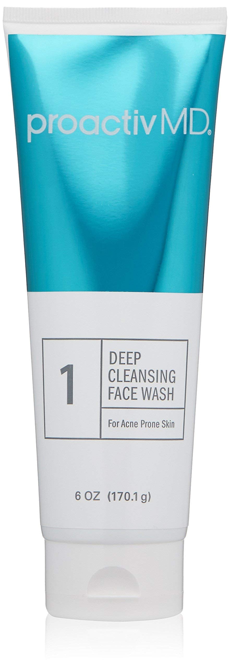 Proactiv MD Exfoliating Face Wash, Gentle and Hydrating Facial Cleanser and Acne Treatment for Sensitive Skin, 6 Oz Clear Unscented