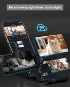 blurams Security Camera, 2K Indoor Camera 360° Pet Camera for Home Security
