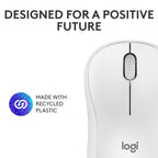 Logitech M240 Compact Silent Bluetooth Wireless Mouse - Off White