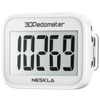 NESKLA 3D Pedometer for Walking, Simple Step Counter with Large Digital Display, Step Tracker with Removable Clip Lanyard, Accurately Track Steps for Men Women Kids Adults Seniors