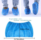 Shoe Covers Disposable 200 Pack (100 Pairs) | Non-Slip, Durable, Indoor | Protect Your Home, Floors and Shoes