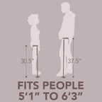 Michael Graves Quick Fold Walking Cane for Men and Women - Foldable Walking Stick for Stability and Style - Collapsible Folding Cane - Walking Sticks for Seniors & Adults