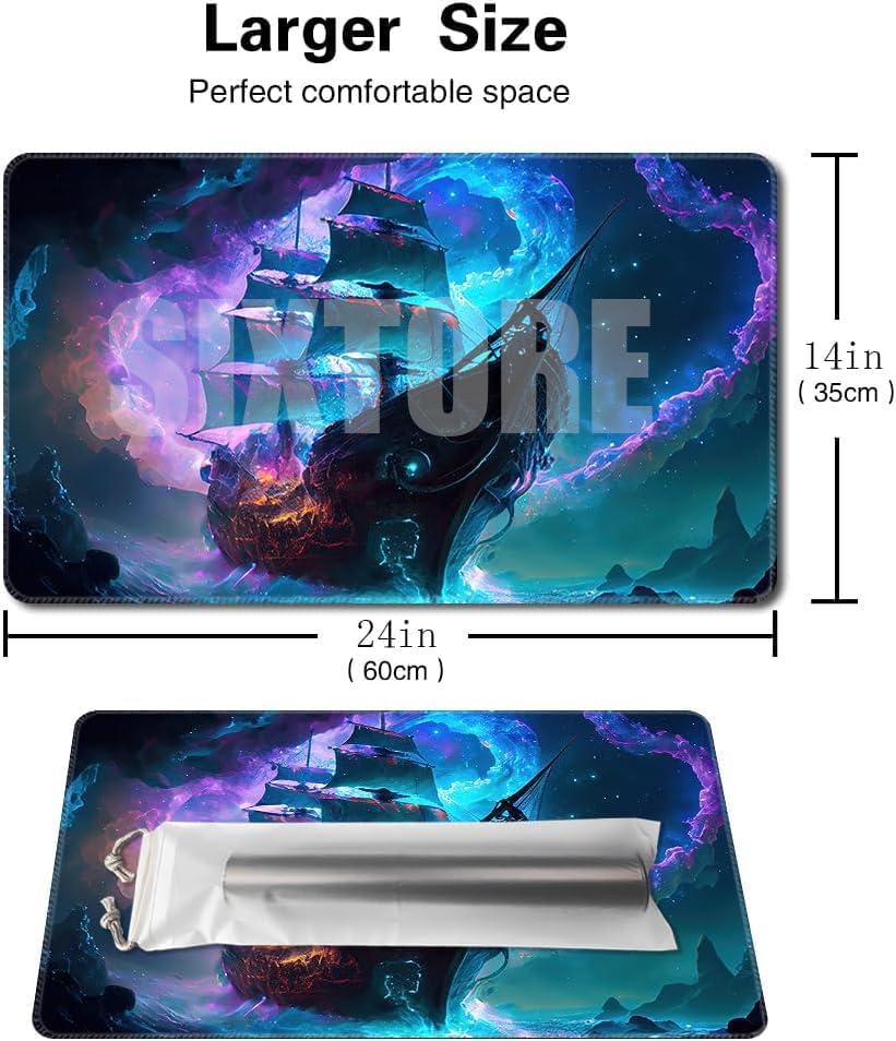 Board Game 14x24in TCG Playmat Compatible for CCG OCG DTCG PTCG MTG Play Mats,Mouse pad Desk Mats (MTG2-No Zone)