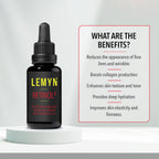 Lemyn Organics Retinol2 Facial Oil Serum with 2% Advanced Gentle Retinol, Vitamin A+E+F – Freshly Made Anti-Aging, Hydrating, and Firming Formula | 15ml