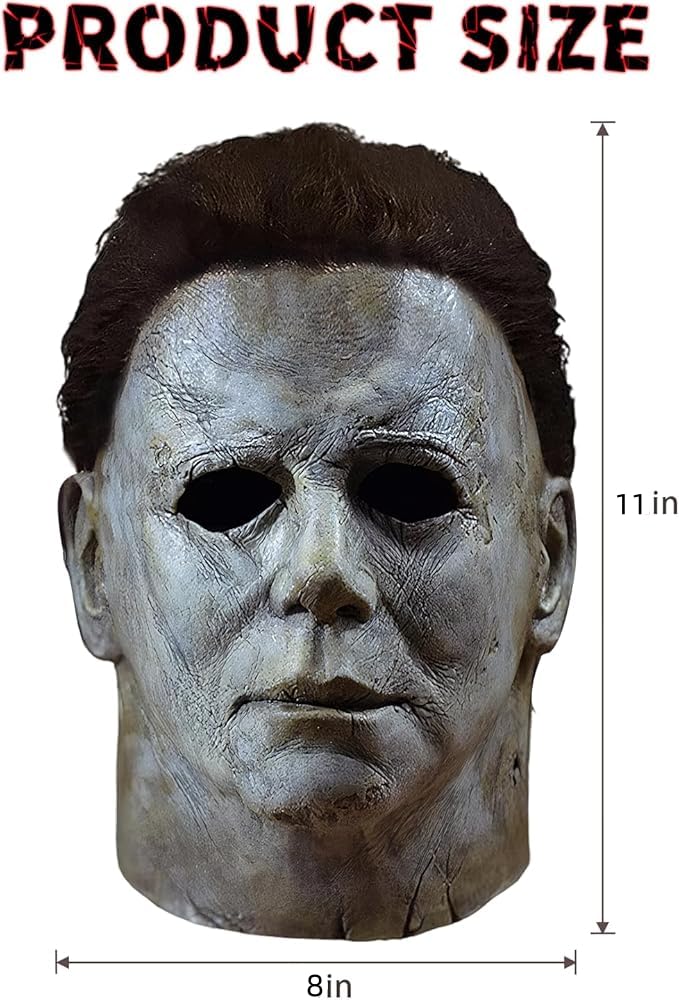 CSUJEE Michael Myers Mask, Halloween Horror Masquerade Cosplay Party Mask, Michael Myers Costume Scary Cosplay (Style 4)