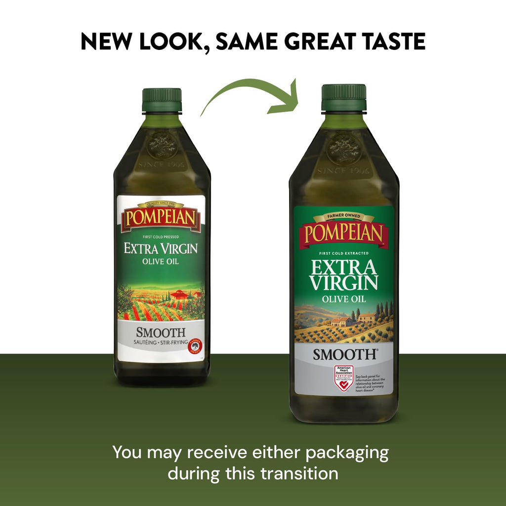 Pompeian Smooth Extra Virgin Olive Oil - 101 fl oz (3 L)