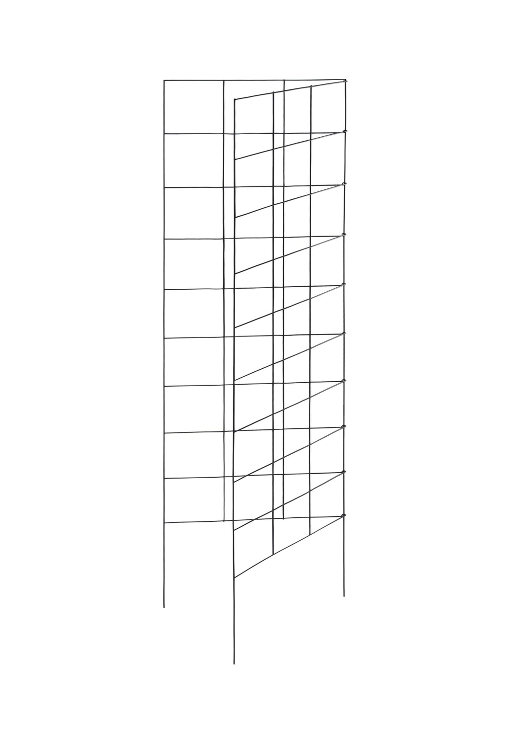 2-Panel Folding Garden Trellis - Maximize Your Garden Space, Durable Powder Coated Steel Frame, Easy-to-Use Design, Perfect for Climbing Vines, Vegetables, Beans, Tomato, Cucumber, 35x58"