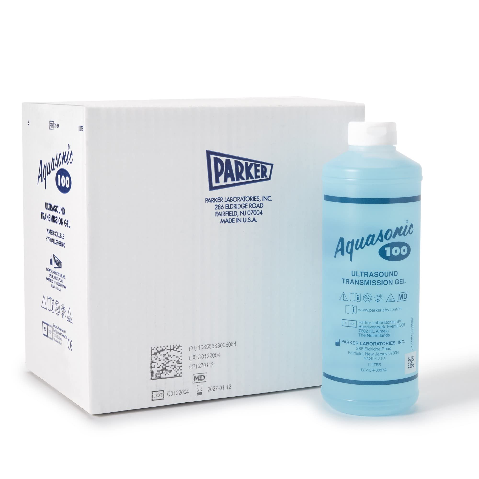 Aquasonic Ultrasound Gel Blue 1 Liter Bottle 01-34 (1 Each)