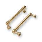 khtumeware 10 Pack Champagne Bronze Cabinet Pulls 3-1/2 Inch(89MM) Hole Centers Satin Brass Kitchen Cabinet Handles Cabinet Hardware for Cabinets Cupboard Handles Drawer Pulls