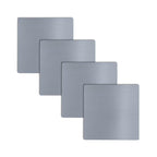 Tie Down – 4 Pack – 10" x 10" x 1/8" Steel Plates – 11 Gauge A36 Carbon Steel – Made in USA – Weldable Steel for DIY, Bracing, and Mounting
