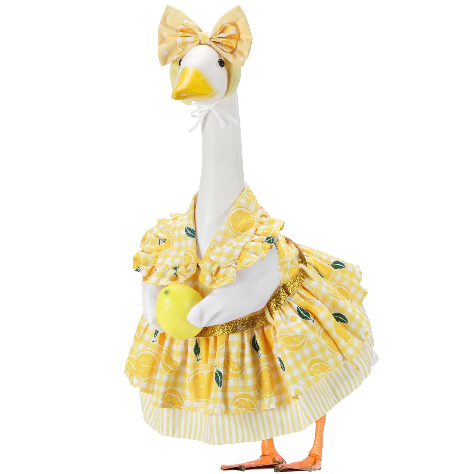 EKOREST Summer Porch Goose Outfits for 23 Inch Lawn Statue