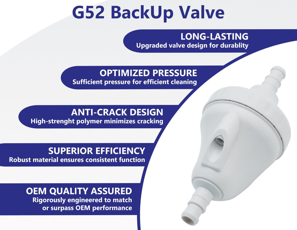 Upgraded G52 Backup Valve Replacement for Polaris Pool Cleaner Parts,Compatible with Polaris 180/280 & 280 TankTrax /380/480 Pro/3900 Sport/TR35P, Advanced Materials,Built to Last