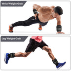 APEXUP 10lbs/Pair Adjustable Ankle Weights for Women and Men, Modularized Leg Weight Straps for Yoga, Walking, Running, Aerobics, Gym, Physical Therapy (Black)