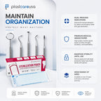 Self Sealing Sterilization Pouches 3.5" x 10" - Latex-Free, Color Changing Indicator (200 Count) by PlastCare USA