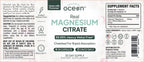 Organics Ocean Real Magnesium Citrate - High Absorption Magnesium Supplement - Chelated Magnesium to Support Energy, Relaxation, and Regularity - 6 Pack Bulk Supply