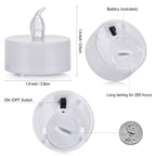 Boakboary Tea Lights Flameless Battery Operated Candles-150Pack LED Flickering Votive Candle Long Lasting 200 Hours, Realistic and Bright for Seasonal Festive Celebrations Decoration Warm White
