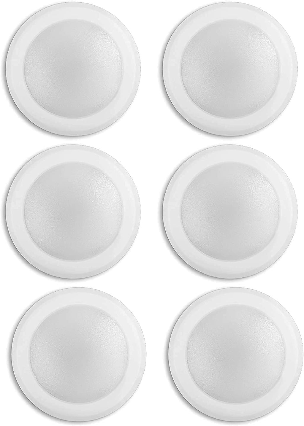 Lunabode LED 7.5 Inch Flush Mount Ceiling Light Fixture (6 Pack) - 16.5W, 1500Lm, 120V, 6000K Modern Kitchen Recessed Ceiling Lamp | Wet Location Dimmable LED Light | ETL, 4/6" J-Box