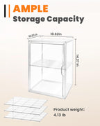 Bread Box,Large Bread Boxs for Kitchen Countertop - 4 Layers Adjustable Bread Storage Container,Clear Boxes for Kitchen Counter, Breads Box Airtight,Bread Holder,Perfect for Bagel Muffins（transparent）