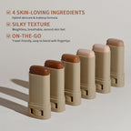 2PCS Beauty Balm Serum Boosted Skin Tint Stick – Face Tint Balm Foundation with Serum Benefits, Buildable Hydrating Coverage, Moisturizing Concealer Stick for Glowing Skin & Flawless Finish (3#, 2)