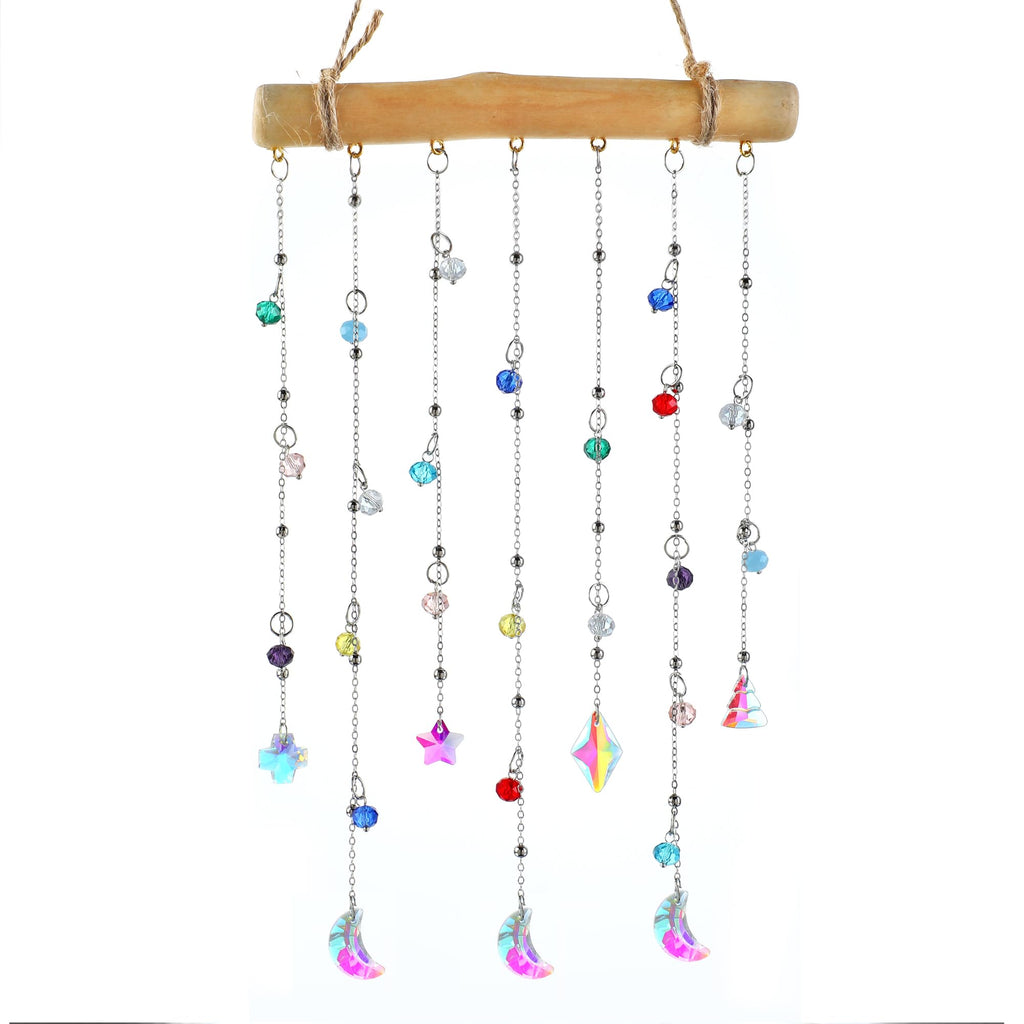 Crystal Suncatcher Wind Chime Rainbow Maker Hanging Window Decor
