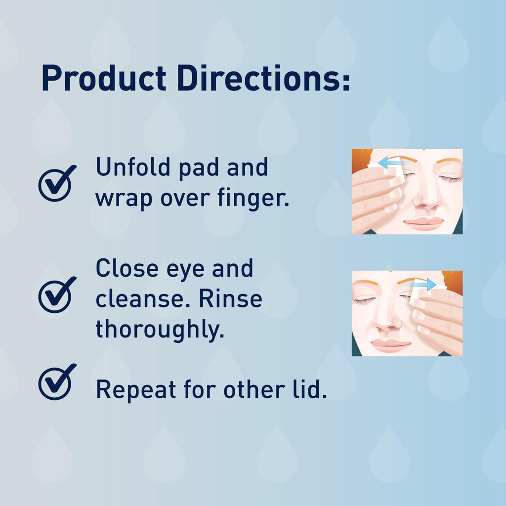 OCuSOFT Lid Scrub Original Eyelid Cleanser - Pre-Moistened Eyelid Wipes for Mild to Moderate Conditions - Eyelid Cleanser to Clean, Comfort & Soothe Irritated Eyelids - 30 Count