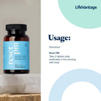 LifeVantage® Reset PM™ - Advanced Multi-Nutrient Supplement, Restful Sleep & Optimal Health - Timewise Nutrient Delivery™ for Relaxation & Morning Refreshment - Light Vanilla Coating - 60 Tablets