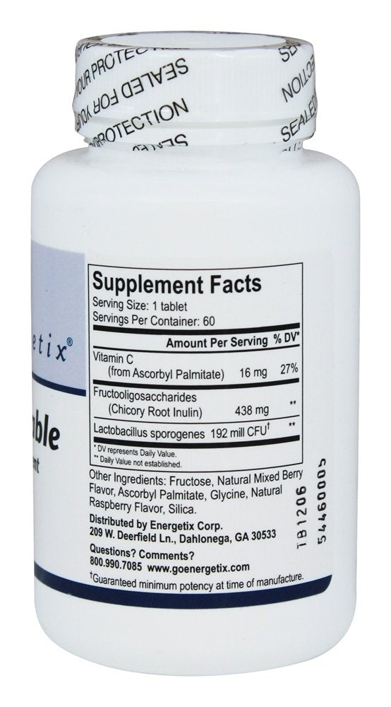 Energetix Flora Chewable 60 Chewable Tablets