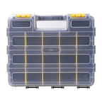 AIDY-PRO Tools Box Organizer Double Side 34 Compartments Hardware Organizers with Removable Plastic Dividers for Screws Nuts Nails