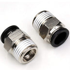Push to Connect Fittings 1/2,CEKER 1/2 Inch Od Tube to 1/2" NPT Male Thread air line Quick Connect fittings For Air Ride Air Horn Air Compressor 5Pack