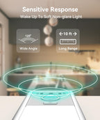 13inch Under Cabinet Lighting, 3200mAh Rechargeable Motion Sensor Light Indoor, LED Battery Operated Cabinet Lights, Dimmable Closet Light, Wireless Under Counter Lights for Kitchen (2pack)