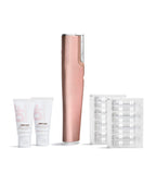DERMAFLASH LUXE+ Sonic Dermaplaning Tool for Face Peach Fuzz Removal, Anti-Aging and Exfoliation, NEW Limited-Edition Rose Gold with Bonus FREE Refill Kit