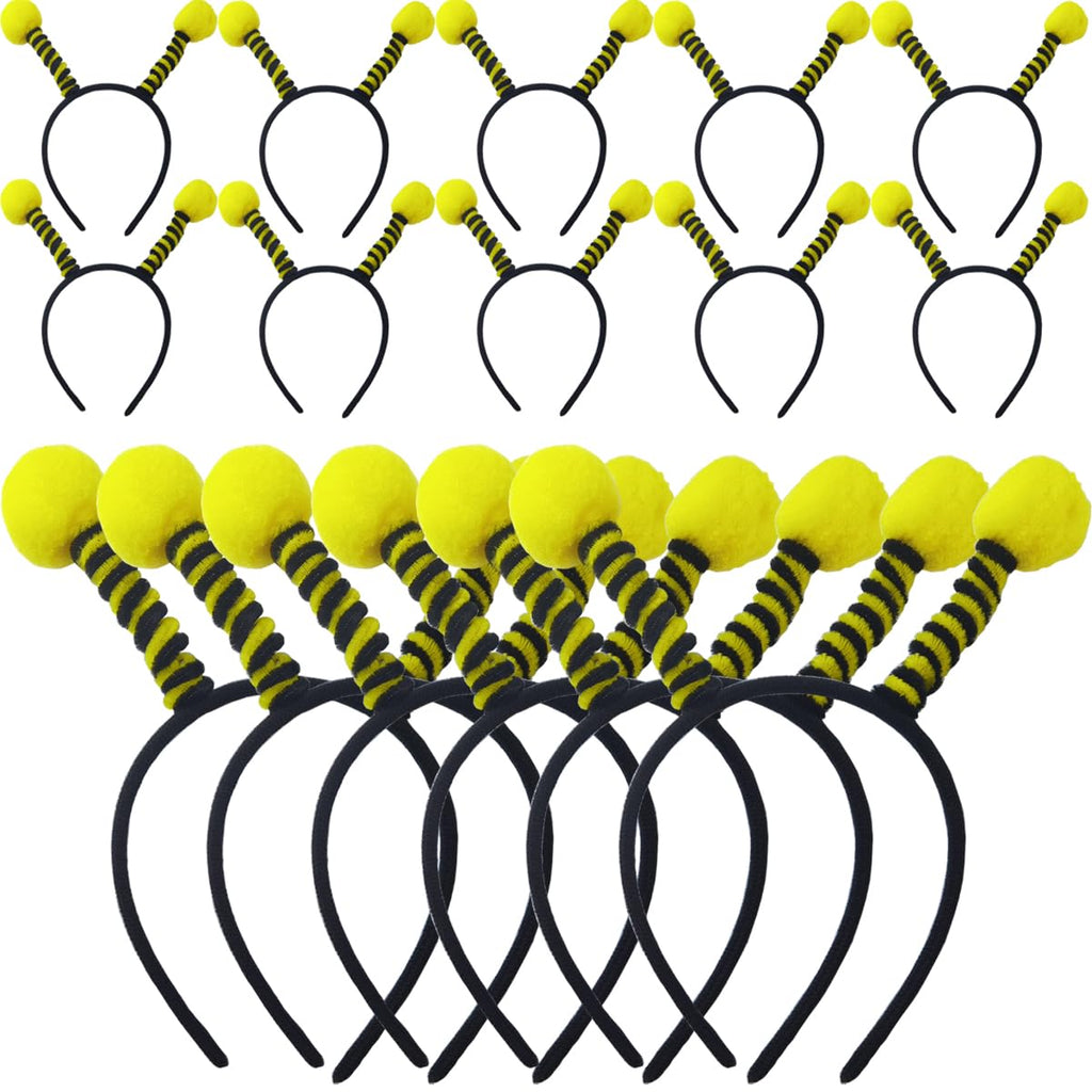 TIHOOD 14PCS Bee Tentacle Headbands Bee Hair Bands Hair Hoop for Women Girls Halloween Christmas Party Supplies