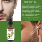 Virgin Soursop Oil (Anona Muricata, Graviola, Guanabana) – 100% Pure, Organic, Cold-Pressed, Unrefined – 2oz - 60ml – Natural Facial Oil & Moisturizer for Dry, Damaged, or Sensitive Skin