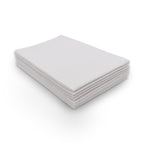 TIDI 1051 Avalon Dental Bib, White, 3 Layers, 13” W x 18” L (Pack of 500) ― Disposable Dental Bibs ― Embossed ― 2-Ply Tissue ― Poly Back to Help Prevent Leak-Through ― Nail Towels ― Tattoo Bibs
