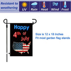 CDLong Seasonal Garden Flag Set of 12, Double Sided 12 x 18 Inch Yard Flags