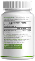 Vitamin B3 Nicotinamide 1,000mg Per Serving – 500 Capsules, Flush Free Niacin, Essential B3 – Supports Healthy Skin & Energy Production – Non-GMO