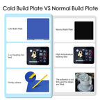 HzdaDeve Upgraded Cool Plate for X-Maker Joy Low Temperature Cold Build Plate 128X128MM Double Sided Smooth Board Sheet Bed PEI Platform for AOSEED3D Printer (No Heating/No Glue)
