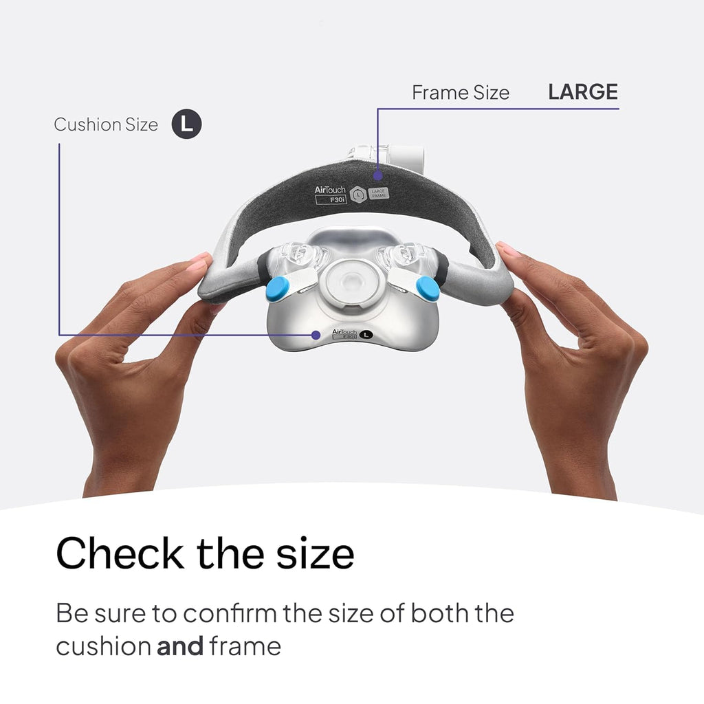 Resmed AirTouch F30i Comfort Frame System Without Headgear - Medium Cushion/Large Frame