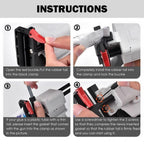 Toothpaste Tube Glue Gun, Tube Squeezing Machine Dispenser Glue Gun, 704 Universal Manual Glue Gun Extruder for Toothpaste Cream Adhesive