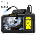 Borescope Camera with Light, 1080P HD Endoscope with 8 Adjustable LEDs, 4.3" Inspection Camera with 16.4ft Semi-Rigid Cable, 8mm IP67 Waterproof Lens-Father's Day Gift&Cool Gadgets for Men